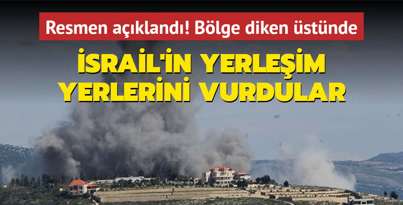 Resmen akland! Blge diken stnde: srail'in 9 yerleim yeri vuruldu