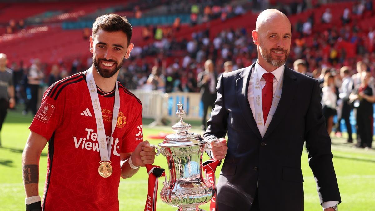 Bruno Fernandes'den Erik ten Hag'a veda paylam