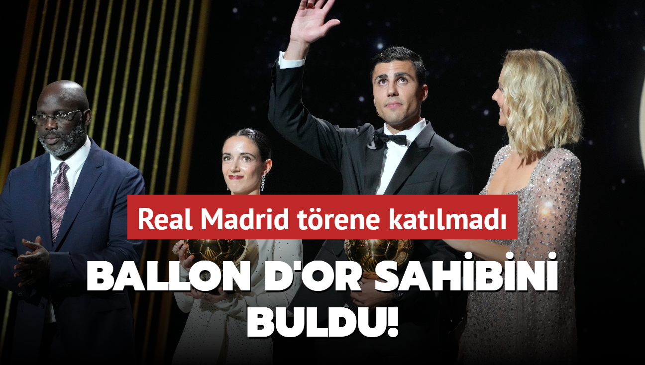 Ballon d'Or sahibini buldu! Real Madrid trene katlmad