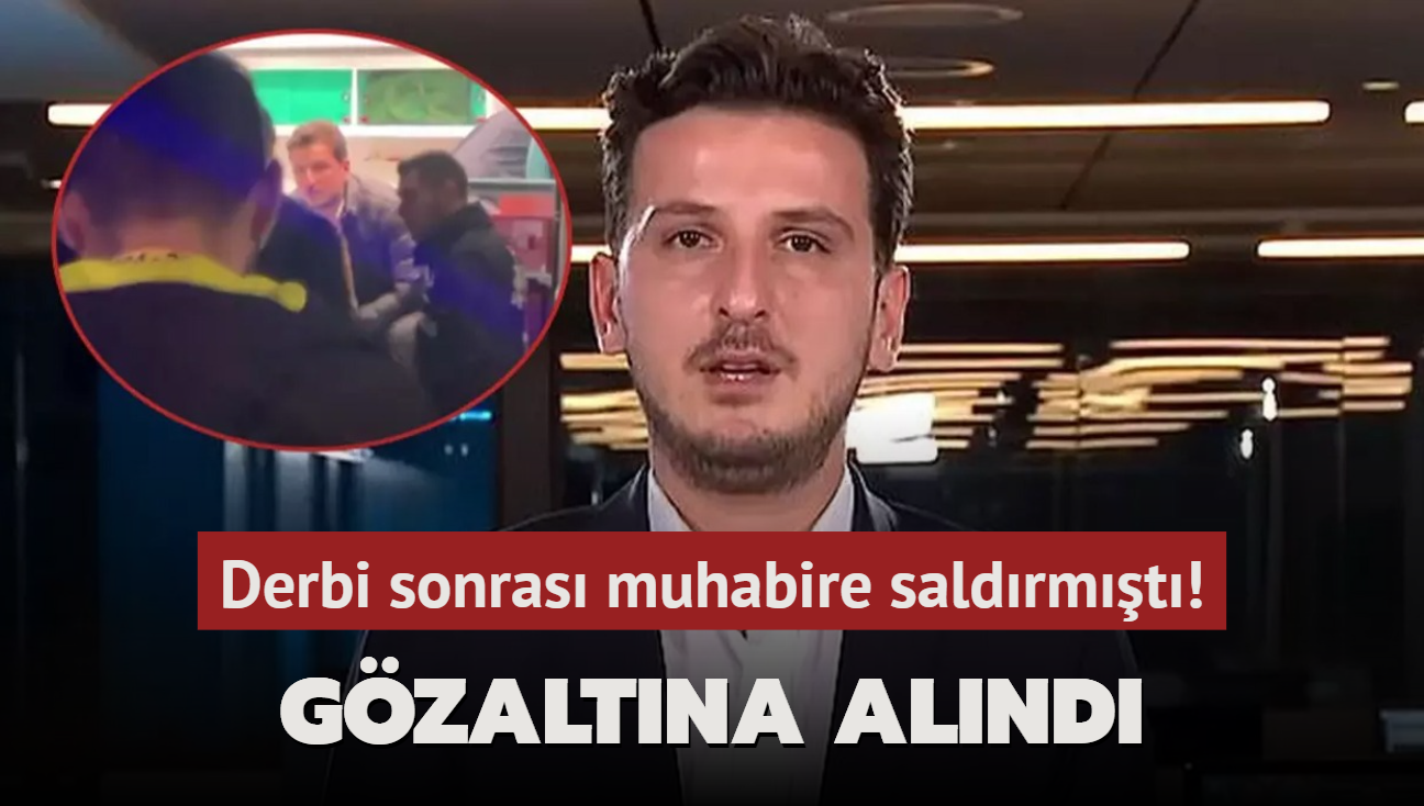 Derbi sonras muhabire saldrmt! Gzaltna alnd