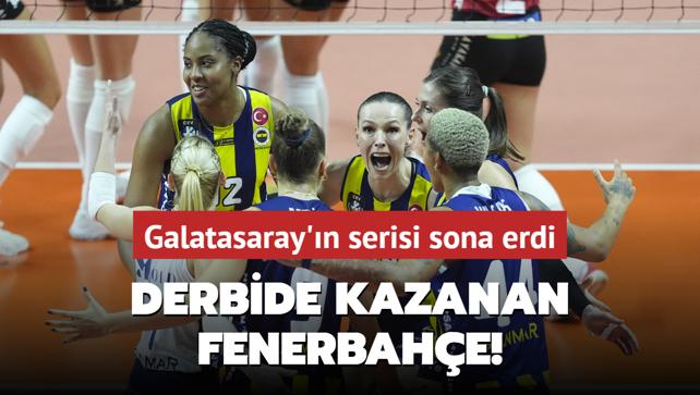 Derbide kazanan Fenerbahe! Galatasaray'n serisi sona erdi