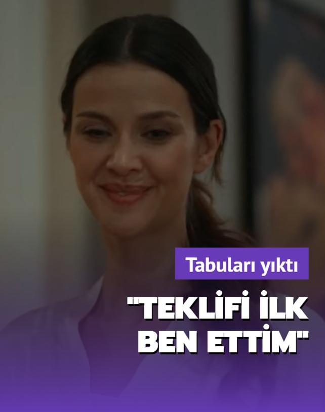 'Teklifi ilk ben ettim'