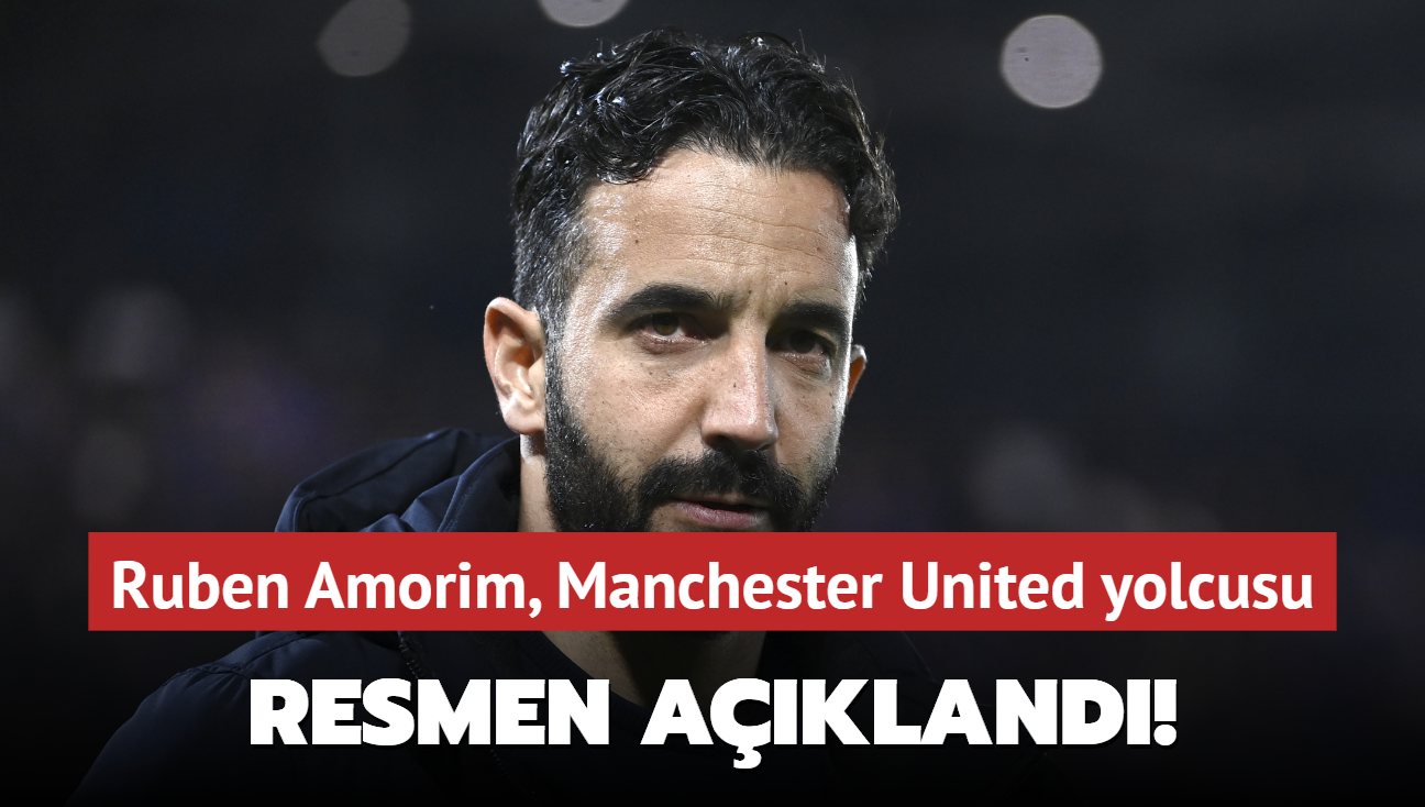 Sporting resmen aklad! Ruben Amorim, Manchester United yolcusu