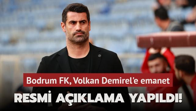 Resmi aklama yapld! Bodrum FK, Volkan Demirel'e emanet