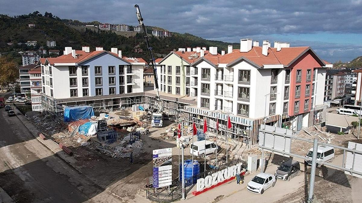 Bozkurt'ta afetzedeler yeni konutlarna yerleiyor