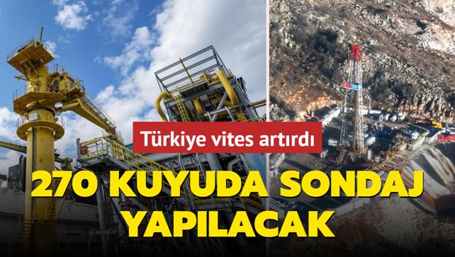 Trkiye petrol ve doal gazda vites artrd! 270 kuyuda sondaj yaplacak