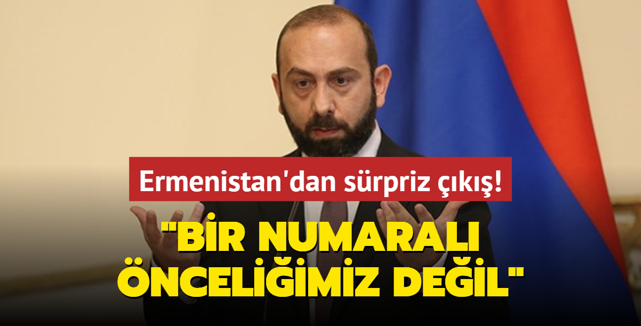 Ermenistan'dan srpriz k: Bir numaral nceliimiz deil