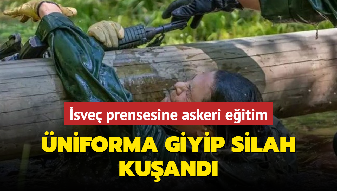 sve prensesine askeri eitim... niforma giyip silah kuand