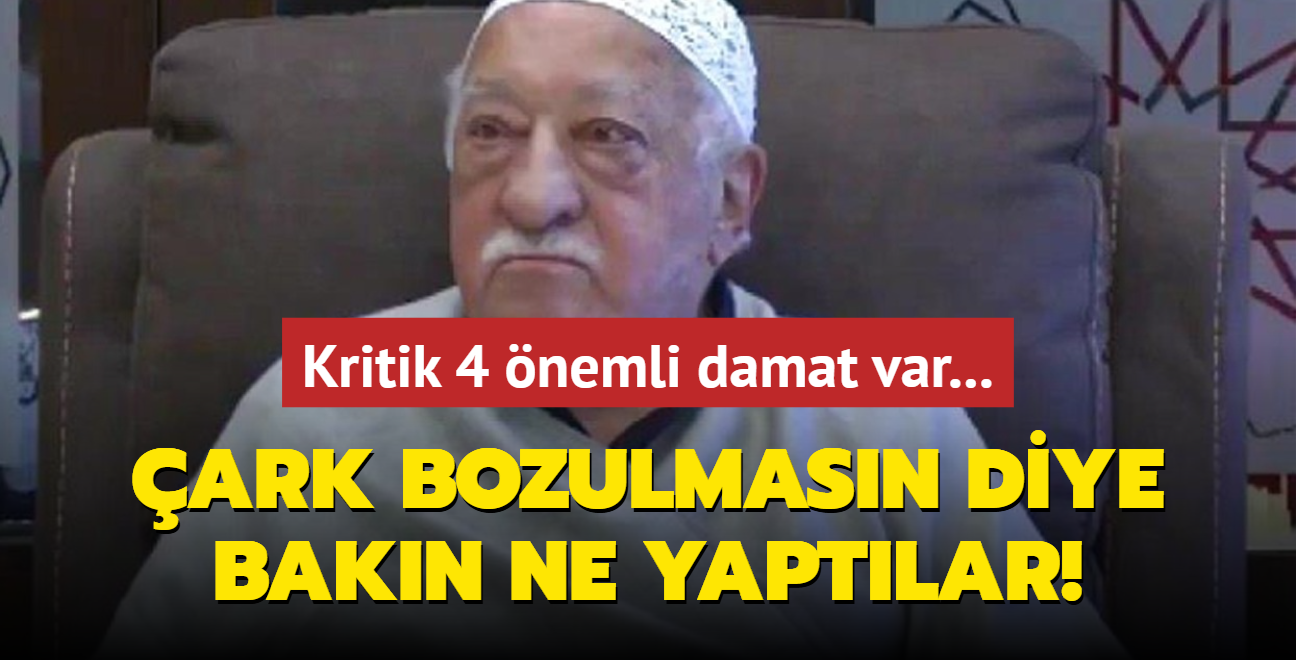 Kritik 4 nemli damat var... ark bozulmasn diye bakn ne yaptlar