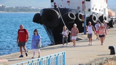 Alanya'ya kruvaziyerle 1741 turist geldi