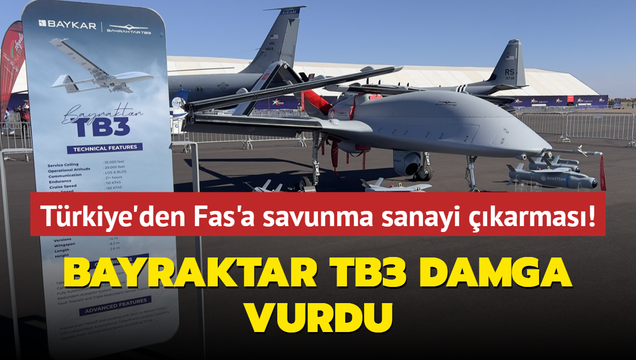 Bayraktar TB3 damga vurdu... Trkiye'den Fas'a savunma sanayi karmas!