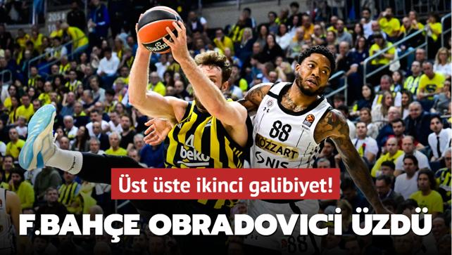 Fenerbahe Obradovic'i zd! st ste ikinci galibiyet