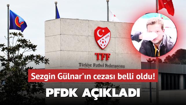 PFDK, Sezgin Glnar'n cezasn aklad!