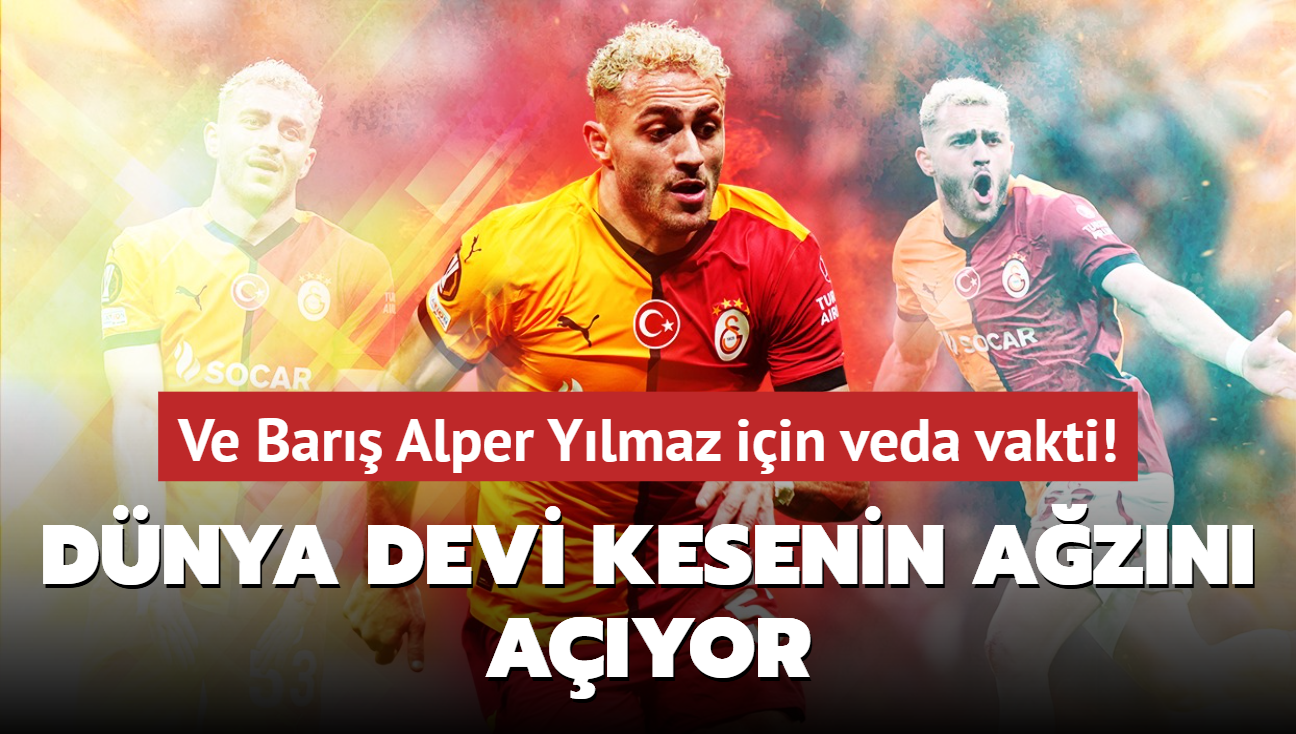 Ve Bar Alper Ylmaz iin veda vakti! Galatasaray'n kasas dolup taacak