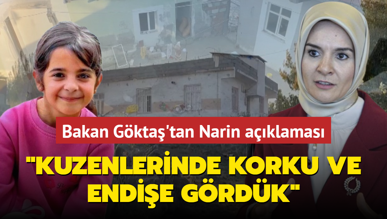 Bakan Gkta'tan Narin aklamas: Kuzenlerinde korku ve endie grdk