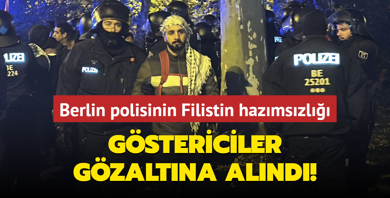 Berlin polisinin Filistin hazmszl... Gstericiler gzaltna alnd!