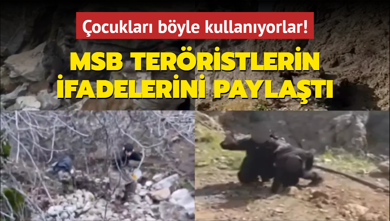 ocuklar byle kullanyorlar! MSB ocuk terristlerin ifadelerini paylat