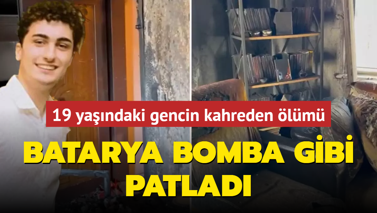 19 yandaki gencin kahreden lm! Batarya bomba gibi patlad