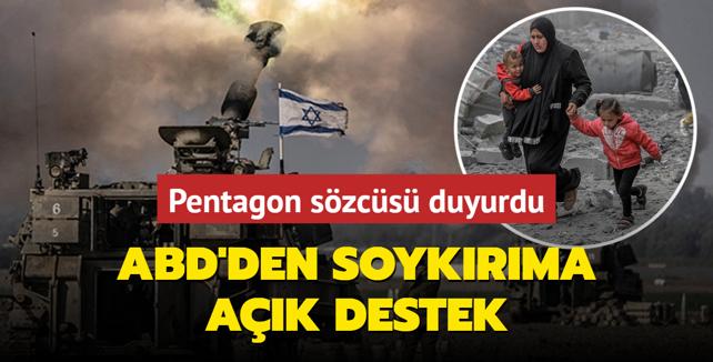 Pentagon szcs duyurdu... ABD'den soykrma ak destek