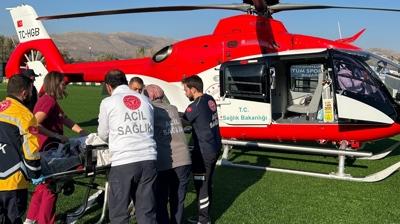 Boazna fndk taklan bebein imdadna ambulans helikopter yetiti