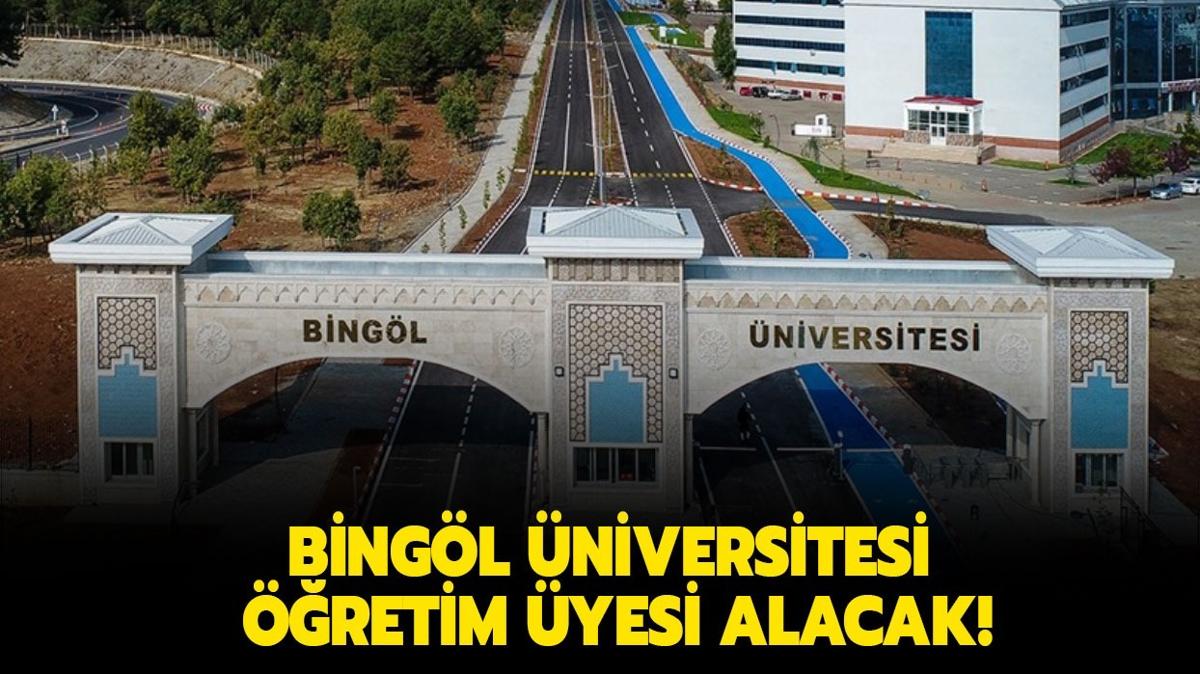 Bingl niversitesi retim yesi alacak!