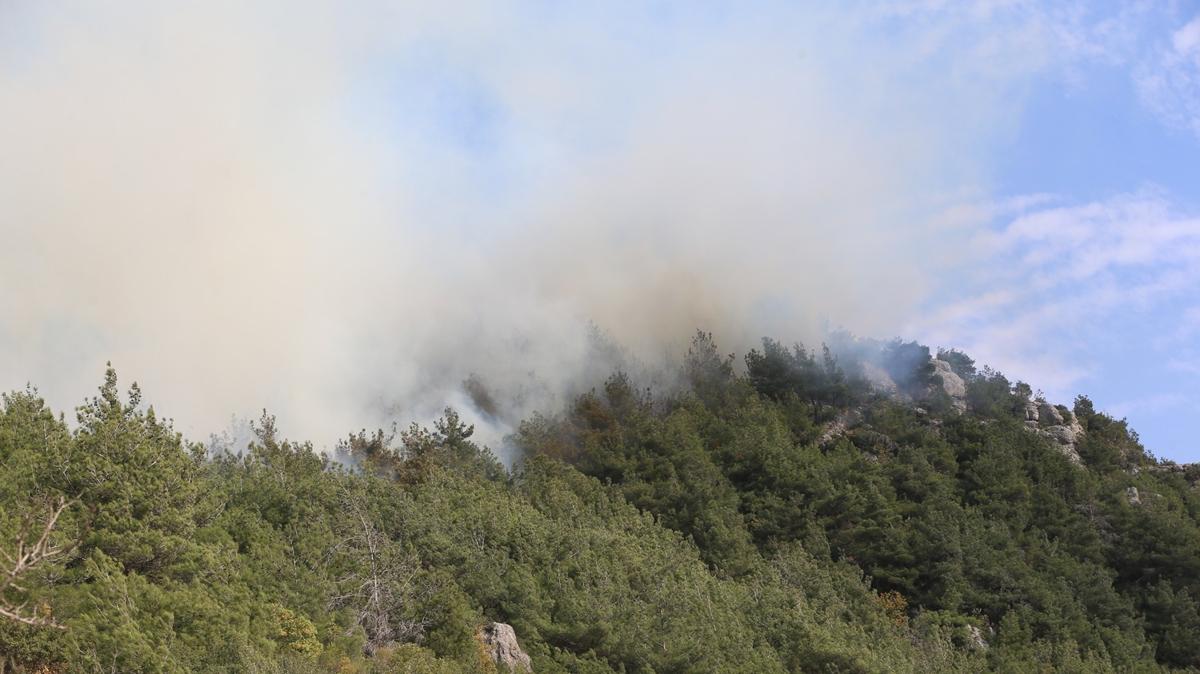 Hatay'da rzgar yangn bytyor! Evlere srad