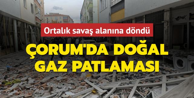 orum'da doal gaz patlamas