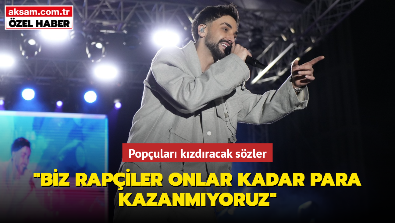 Sefo'dan popular kzdracak szler: Rapiler onlar kadar para kazanmyor