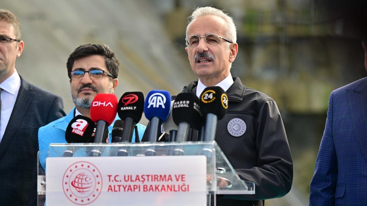 Halkal-Ispartakule Demiryolu Hatt Ik Grme Treni... Bakan Uralolu: 57 dakikada tamamlayabilecekler