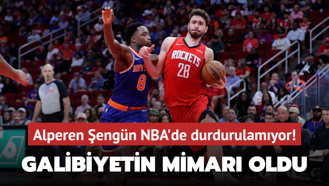 Alperen engn NBA'de durdurulamyor! Galibiyetin mimar oldu