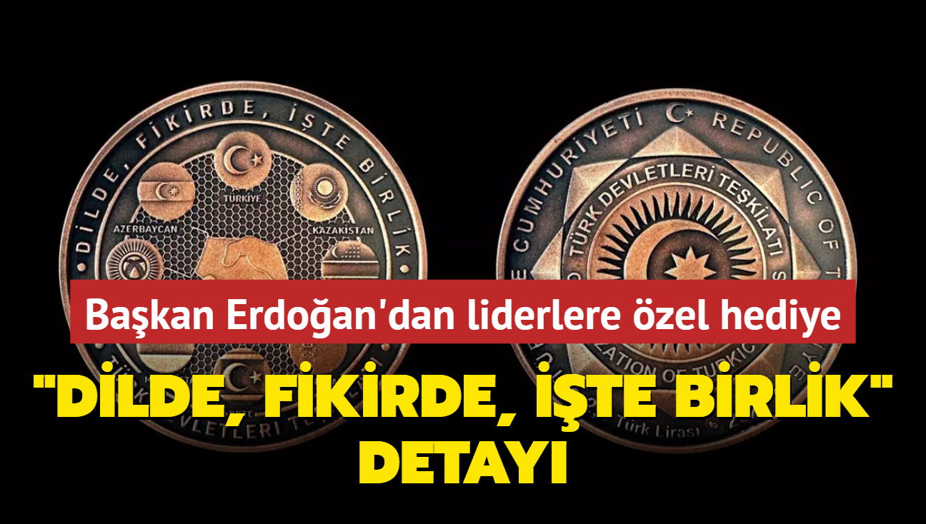 Bakan Erdoan'dan TDT liderlerine dikkat eken hediye... 'Dilde, fikirde, ite birlik' detay