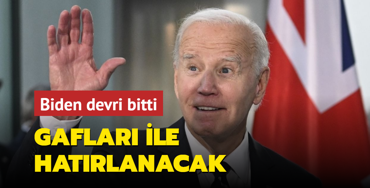 Biden devri bitti... Gaflar ve Gazze katliamna verdii destekle hatrlanacak