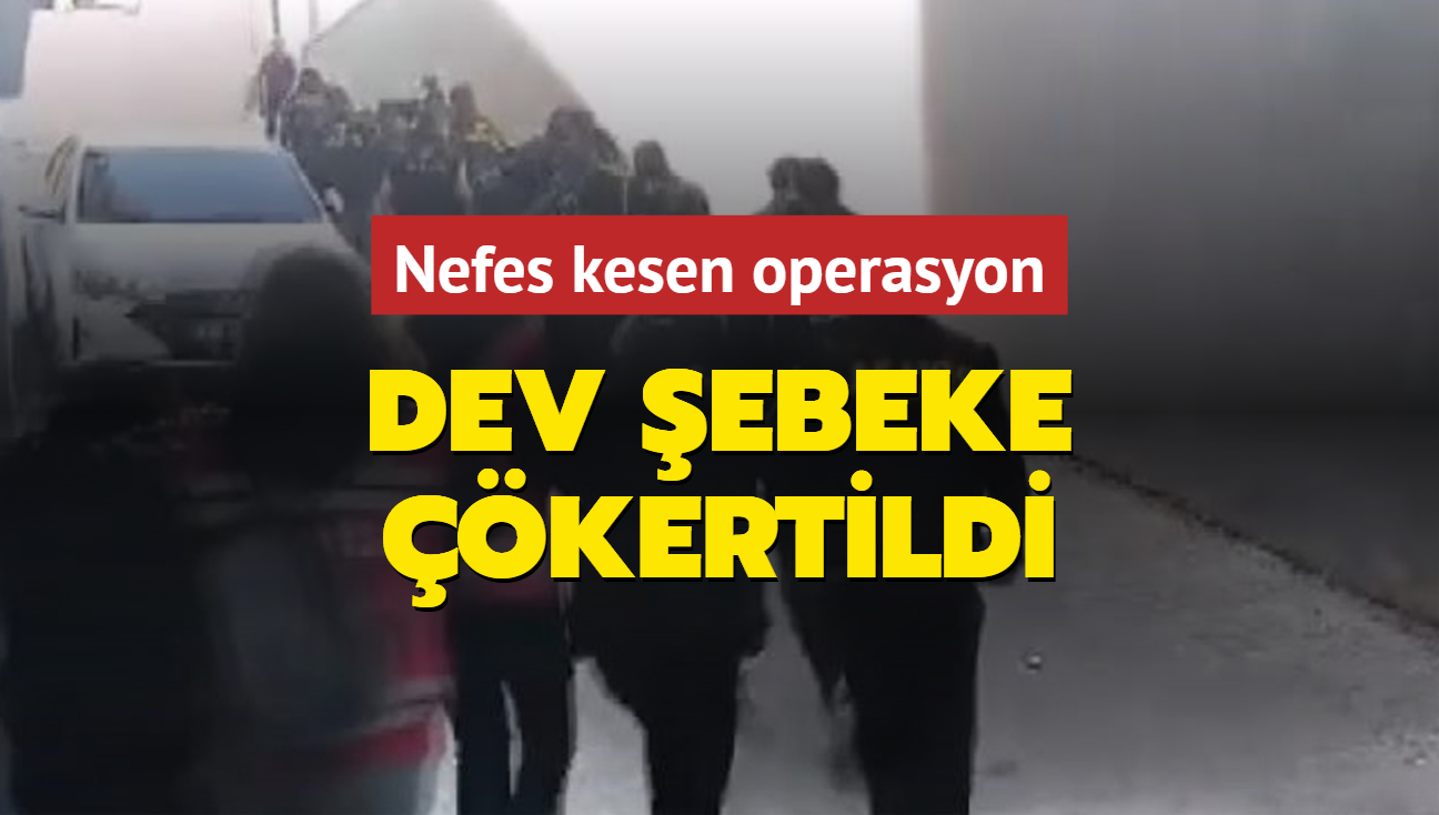 Nefes kesen operasyon: Dev ebeke kertildi