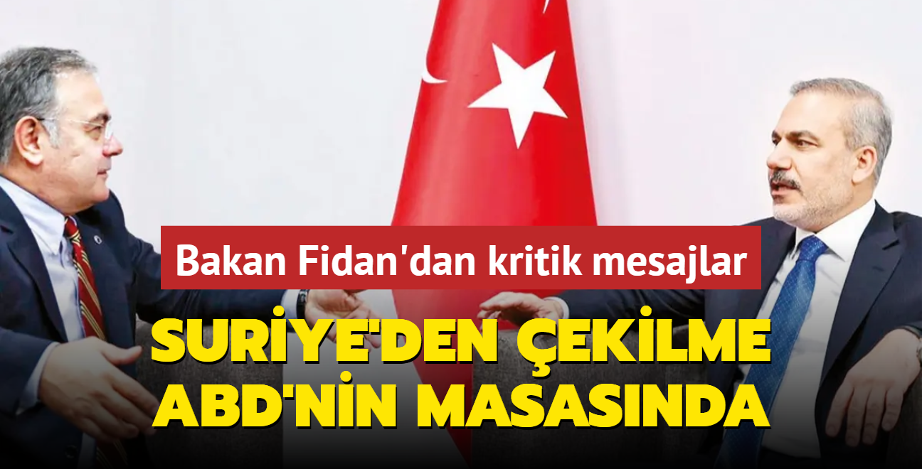 Suriye'den ekilme ABD'nin masasnda