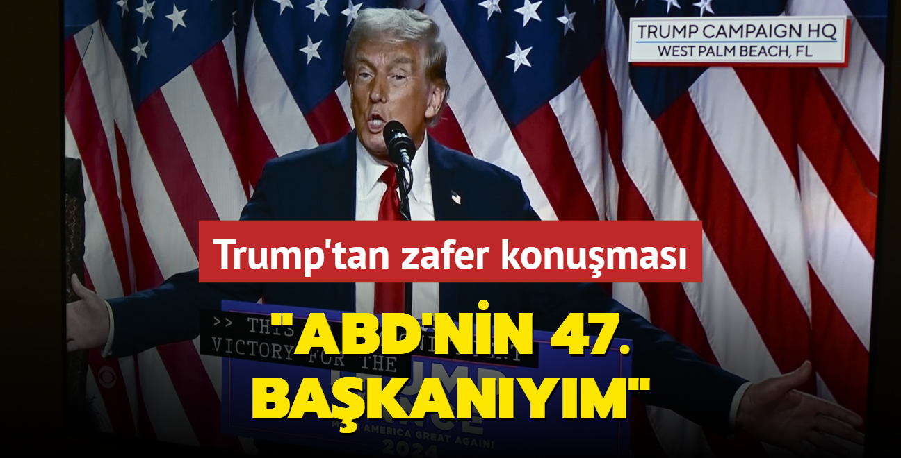 Trump'tan zafer konumas... "ABD'nin 47. bakanym" 