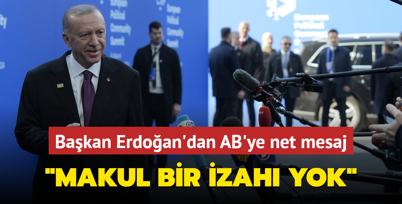 Bakan Erdoan'dan AST Zirvesi'nde nemli mesajlar... "Makul bir izah yok"