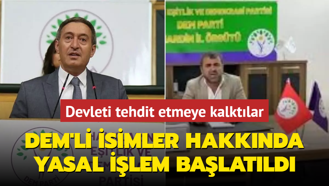 DEM Partili Bakrhan ve Tun hakknda yasal ilem balatld