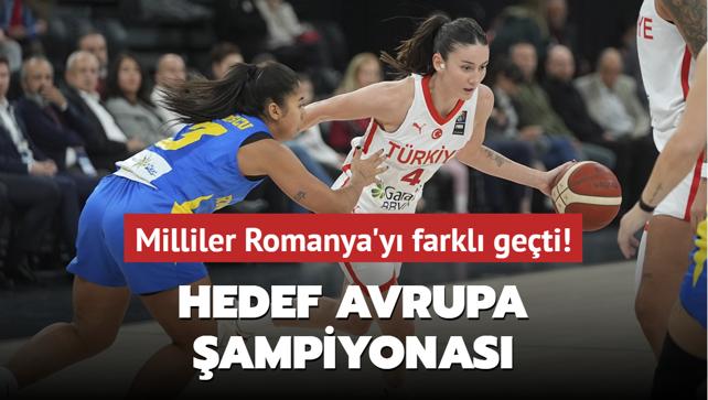 Milliler Romanya'y farkl geti! Hedef Avrupa ampiyonas