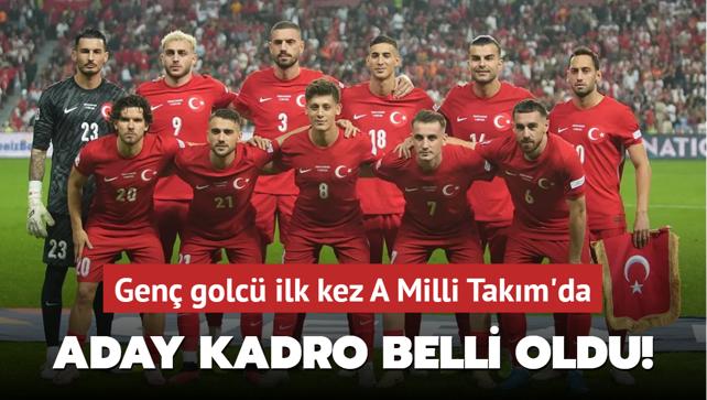 Aday kadro belli oldu! Gen golc ilk kez A Milli Takm'da