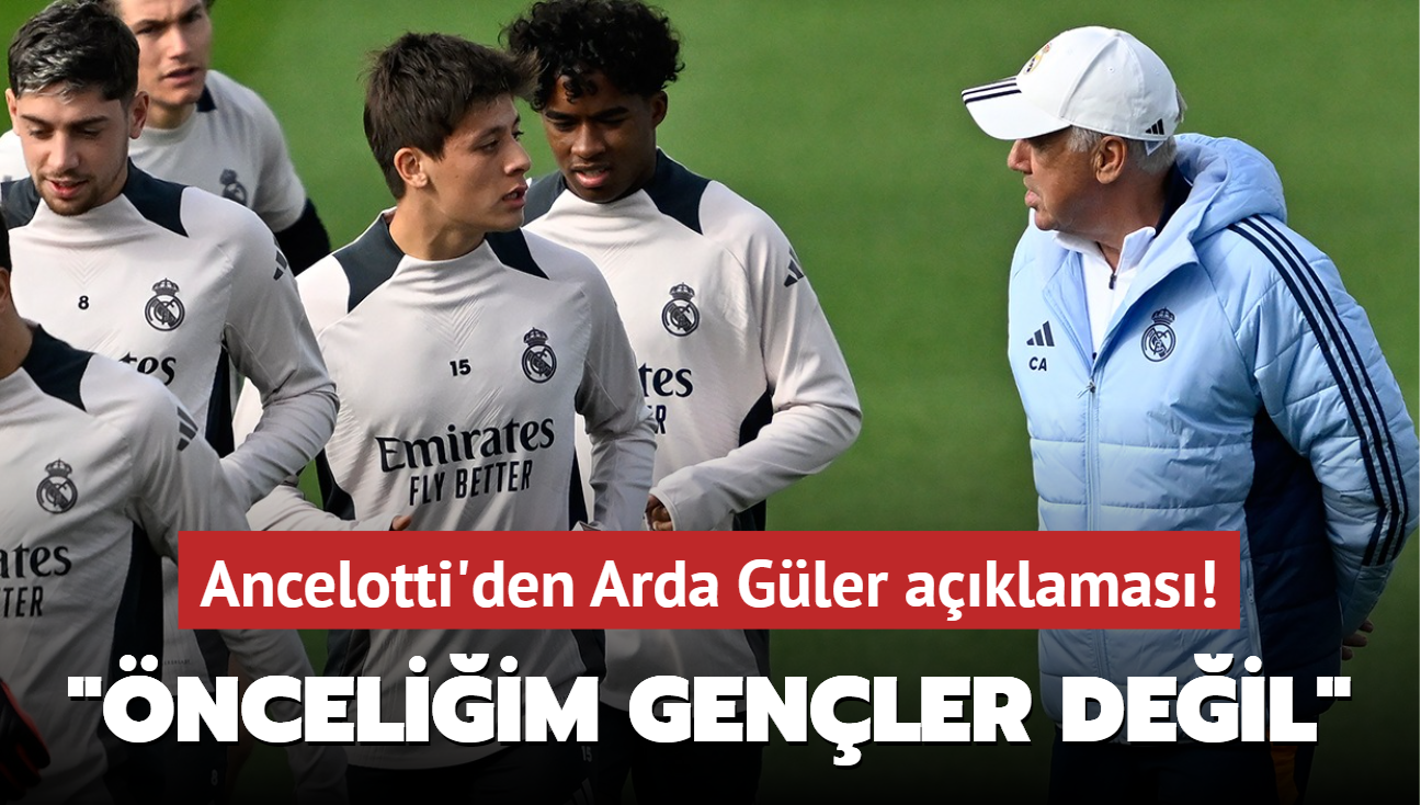 Ancelotti'den Arda Gler aklamas! "nceliim genler deil"