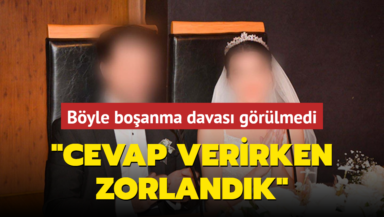 Byle boanma davas grlmedi: Cevap verirken zorlandk