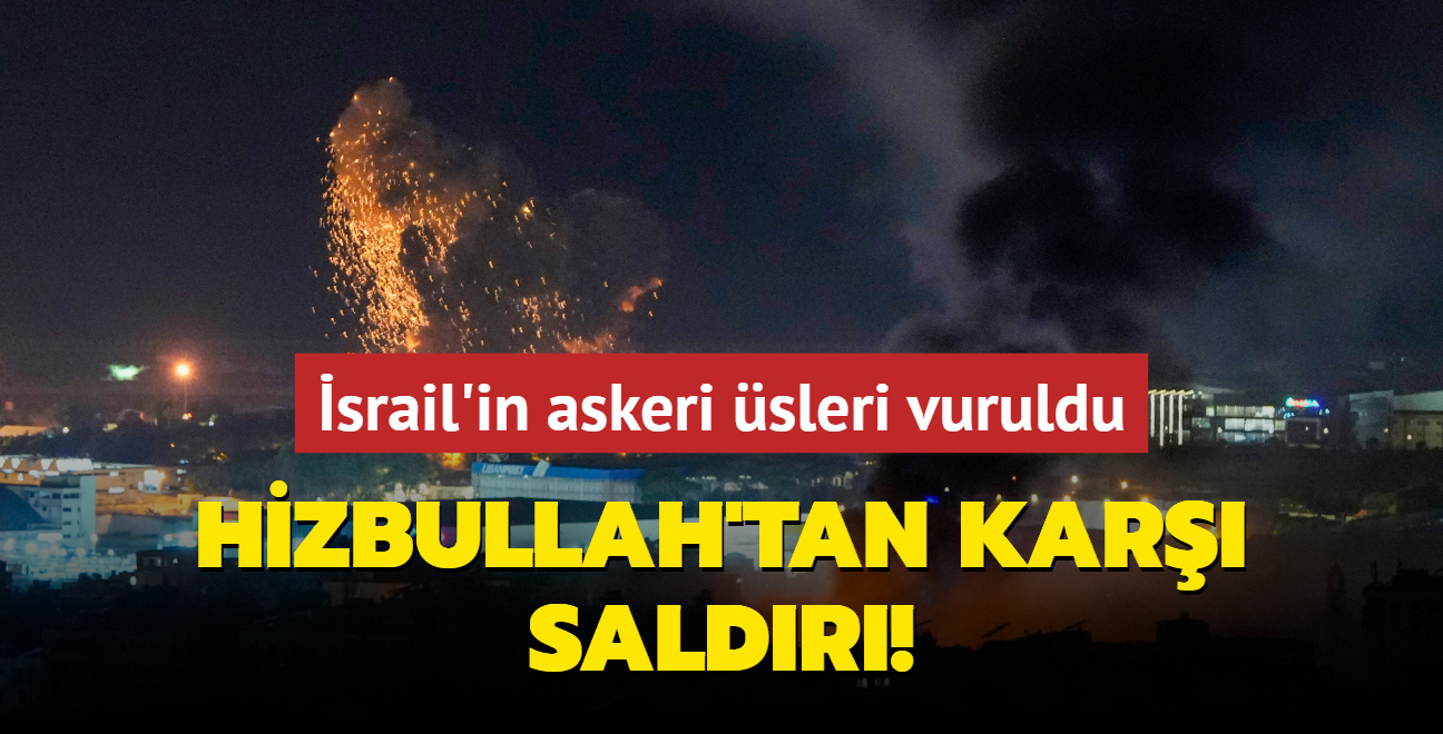 srail'in askeri sleri vuruldu... Hizbullah'tan kar saldr!