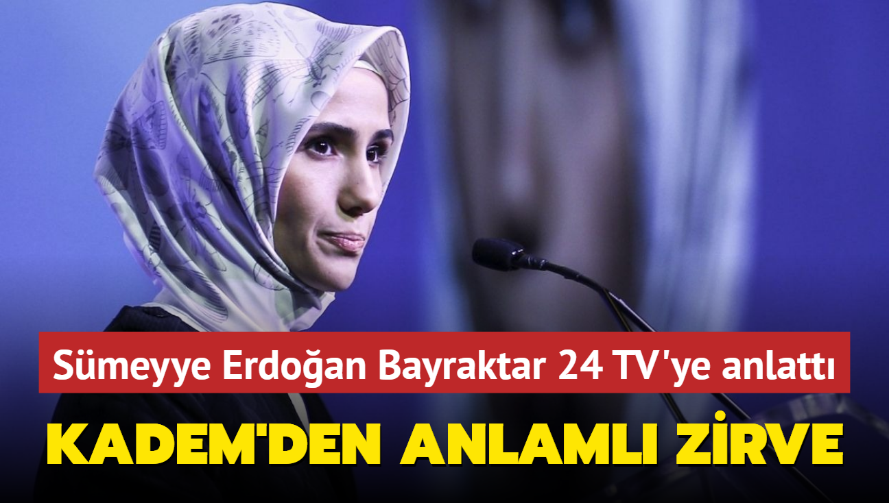 KADEM Mtevelli Heyeti Bakan Bayraktar Uluslararas Kadn ve Adalet Zirvesi'ni 24 TV'ye anlatt