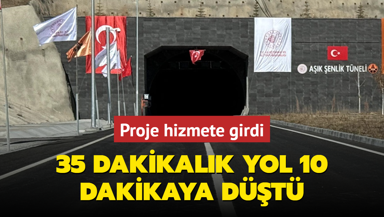 Proje hizmete girdi... 35 dakikalk yol 10 dakikaya dt