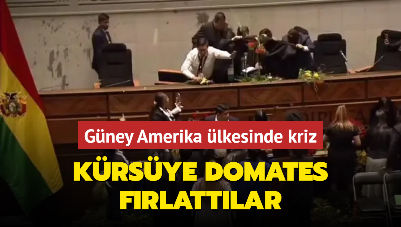 Gney Amerika lkesinde kriz! Krsye domates frlattlar