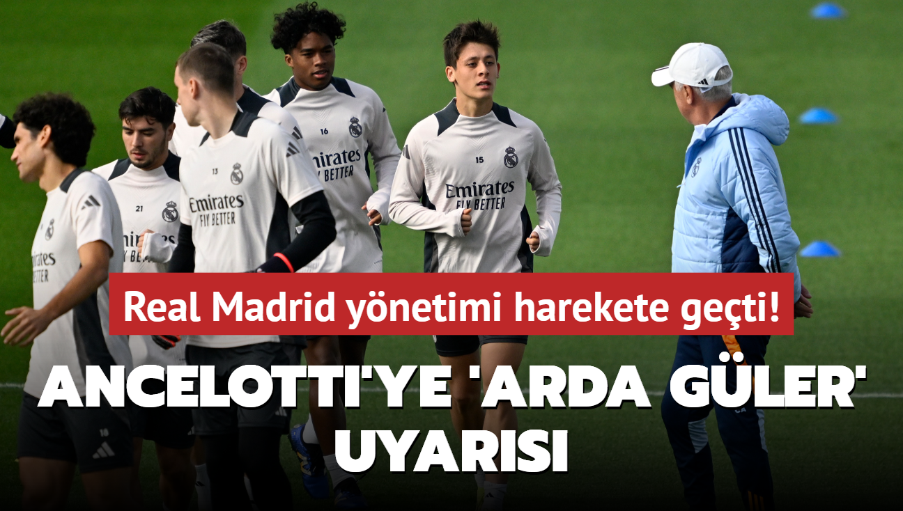 Real Madrid ynetimi harekete geti! Ancelotti'ye 'Arda Gler' uyars