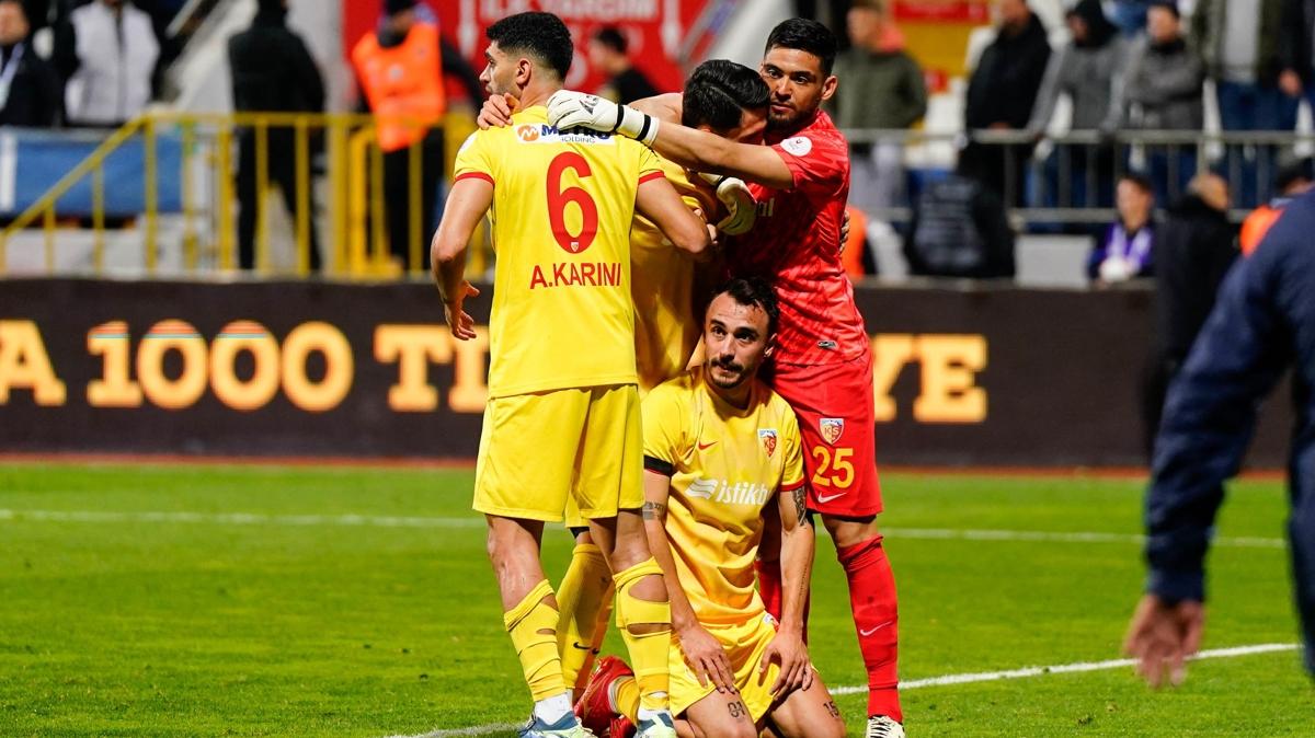 Kayserispor haftay 3 puanla kapatt