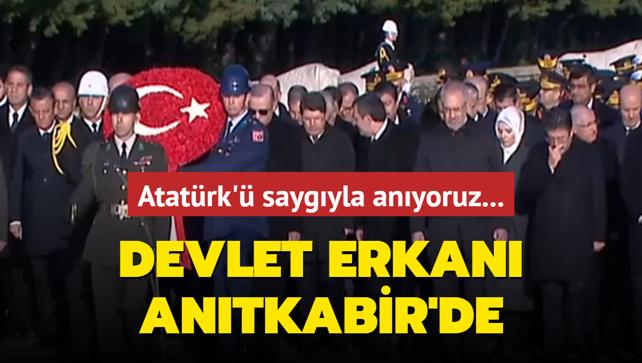 Atatrk' saygyla anyoruz: Devlet erkan Antkabir'de...