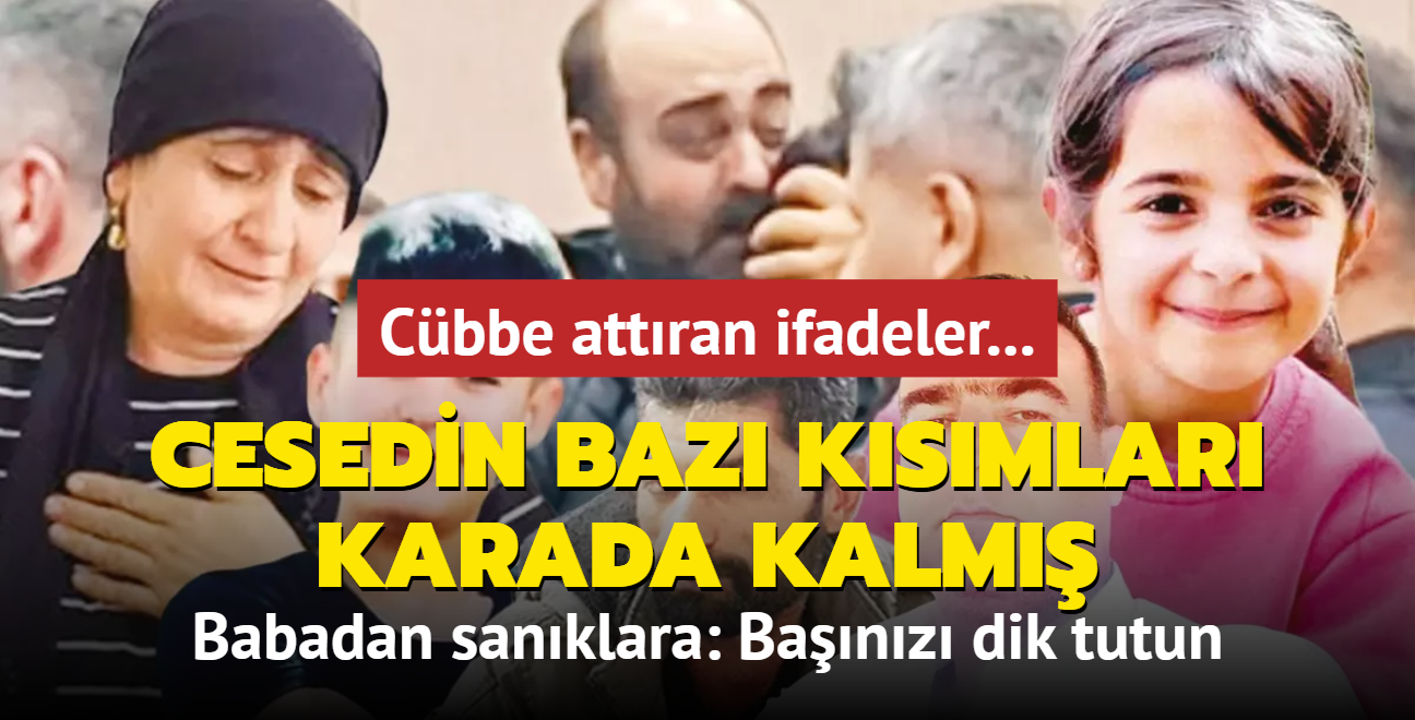 Mahkeme bakanna cbbeyi karttrdlar! Cesedin baz ksmlar karada kalm.. Babadan sanklara: Banz dik tutun