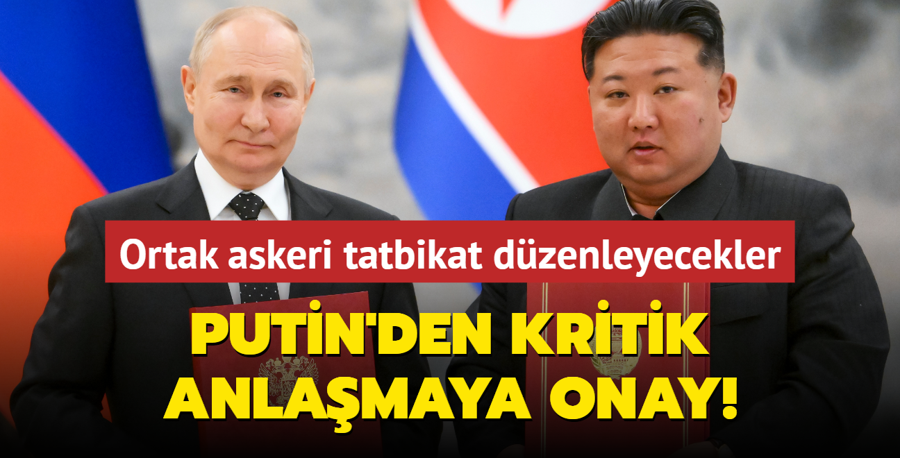 Putin kritik anlamay onaylad... Rusya ile Kuzey Kore arasnda karlkl savunma hamlesi!